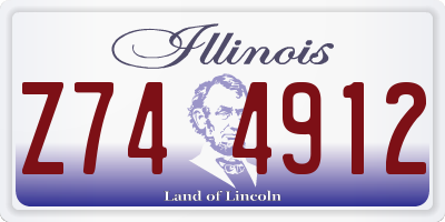 IL license plate Z744912
