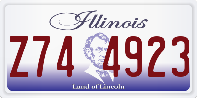 IL license plate Z744923