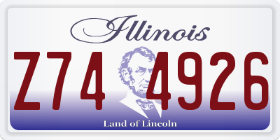IL license plate Z744926