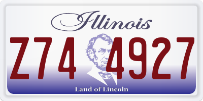 IL license plate Z744927