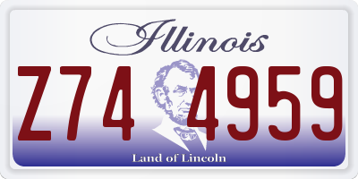 IL license plate Z744959