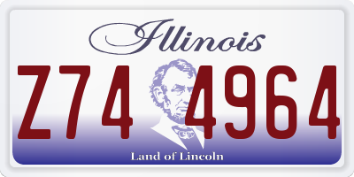 IL license plate Z744964