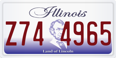 IL license plate Z744965
