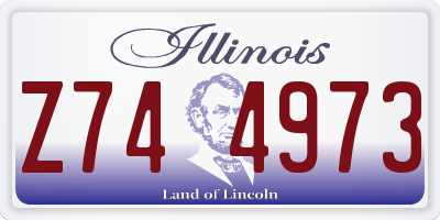 IL license plate Z744973