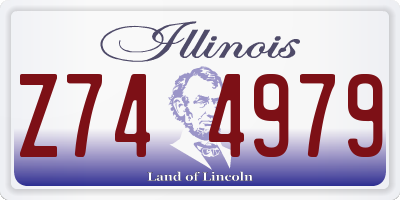 IL license plate Z744979