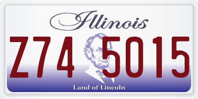 IL license plate Z745015