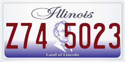 IL license plate Z745023