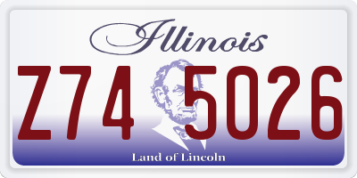 IL license plate Z745026