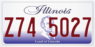 IL license plate Z745027