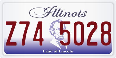 IL license plate Z745028