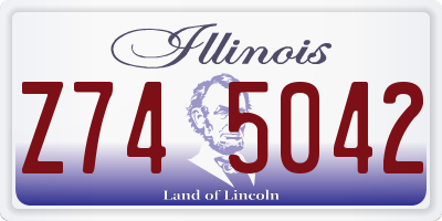 IL license plate Z745042