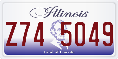 IL license plate Z745049