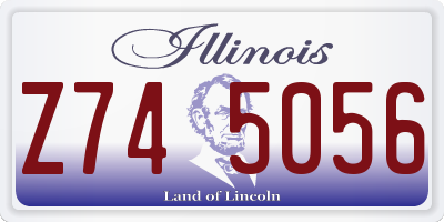 IL license plate Z745056