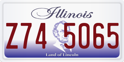 IL license plate Z745065