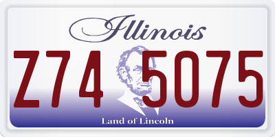 IL license plate Z745075