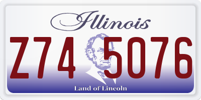 IL license plate Z745076