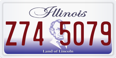 IL license plate Z745079