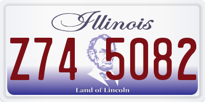 IL license plate Z745082