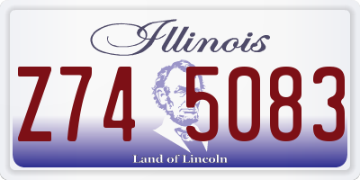IL license plate Z745083