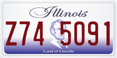 IL license plate Z745091