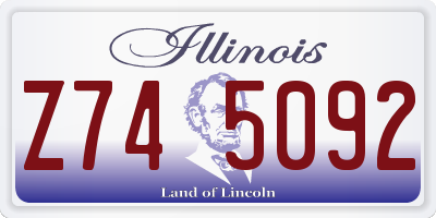 IL license plate Z745092