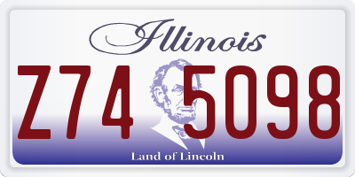 IL license plate Z745098