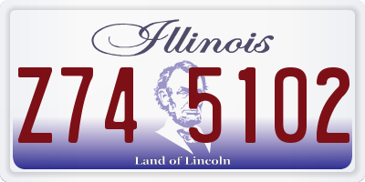 IL license plate Z745102