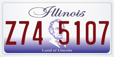 IL license plate Z745107
