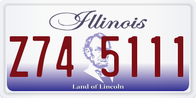 IL license plate Z745111