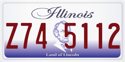 IL license plate Z745112