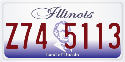 IL license plate Z745113