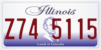 IL license plate Z745115