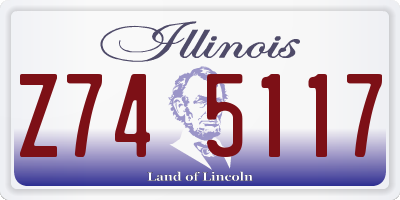 IL license plate Z745117