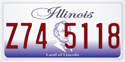 IL license plate Z745118