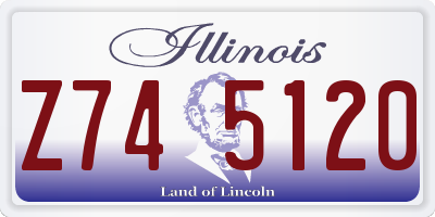 IL license plate Z745120