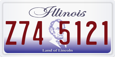 IL license plate Z745121