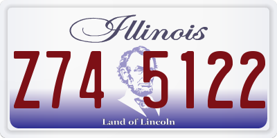 IL license plate Z745122