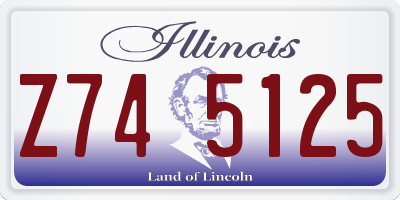 IL license plate Z745125