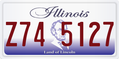 IL license plate Z745127
