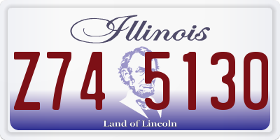 IL license plate Z745130