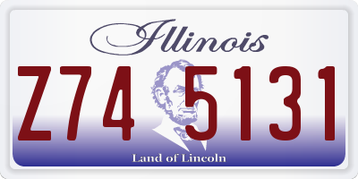 IL license plate Z745131