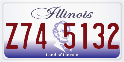 IL license plate Z745132