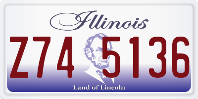 IL license plate Z745136