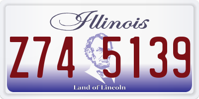 IL license plate Z745139
