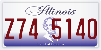 IL license plate Z745140