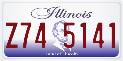 IL license plate Z745141