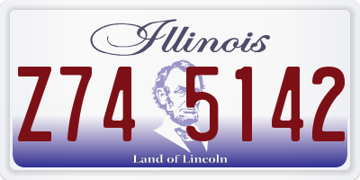 IL license plate Z745142