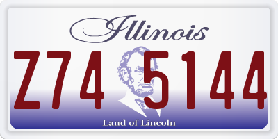 IL license plate Z745144