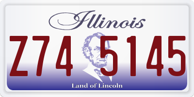 IL license plate Z745145