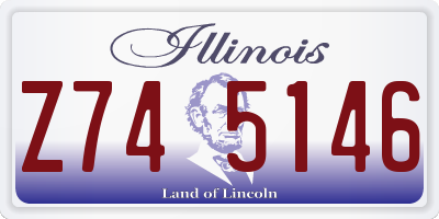 IL license plate Z745146